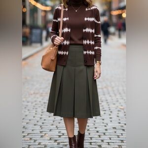 CARDIGAN Michael Kors Brown and White Striped